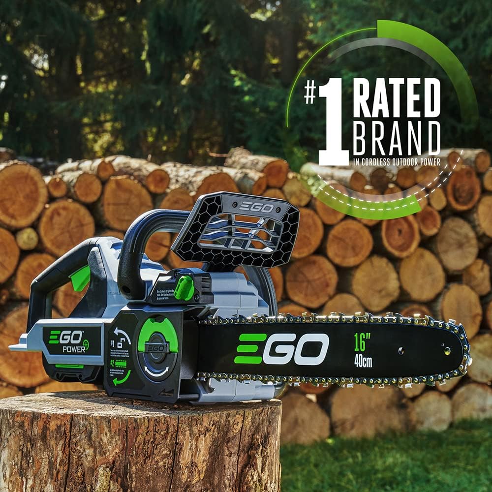 EGO Power+ CS1610 16-Inch 56V Lithium-ion Cordless Chainsaw-Battery and Charger Not Included, Black1