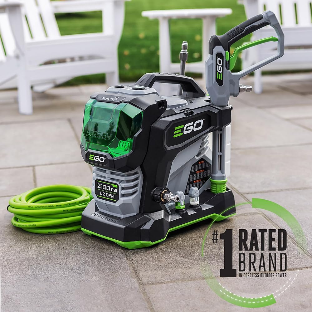 EGO Power+ HPW2100 2100 PSI 56-Volt Lithium-ion Cordless Pressure Washer Tool Only1