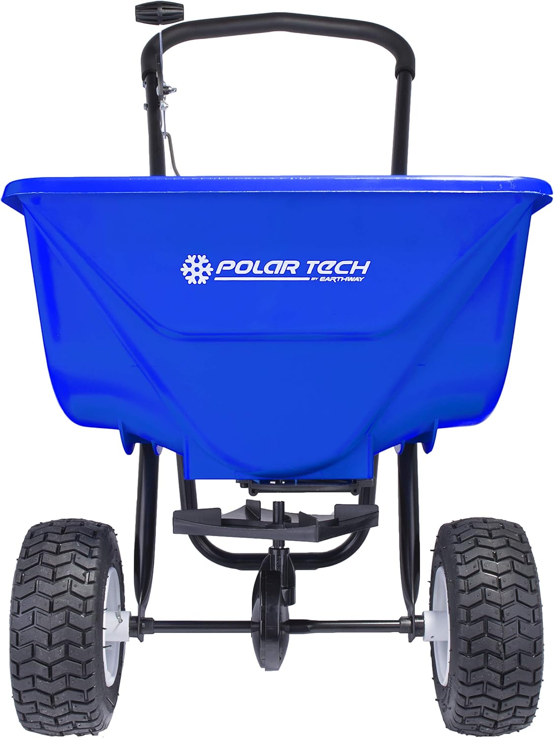 EarthWay Polar Tech 90950 50 LB Professional Ice Melt Broadcast Walk Behind Spreader with 9 Pneumatic Tires, High Output and Solid Linkage Control EarthWay Polar Tech 90950 50 LB Professional Ice Melt Broadcast Walk Behind Spreader with 9" Pneumatic Tires, High Output and Solid Linkage Control