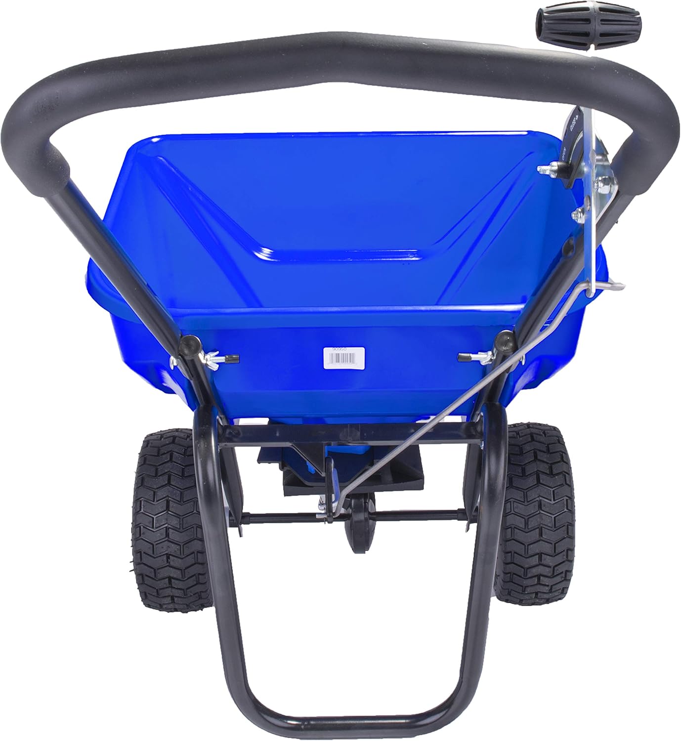 EarthWay Polar Tech 90950 50 LB Professional Ice Melt Broadcast Walk Behind Spreader with 9 Pneumatic Tires, High Output and Solid Linkage Control4