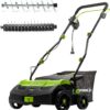 Earthwise DT71613AA 13-Amp 16-Inch Corded Dethatcher with Scarifier Blade and Collection Bag