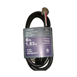 Equator Advanced Appliances RPC2204B 10-AWG - Black Power Cord By-the-roll