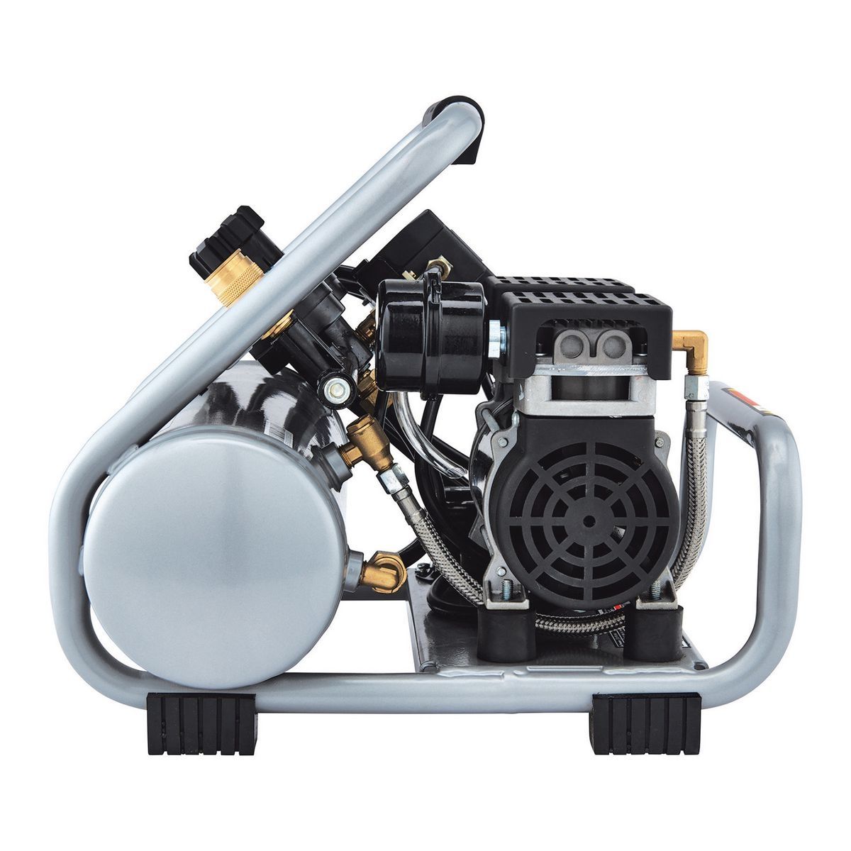 FORTRESS 1 Gallon, 135 PSI Ultra Quiet Oil-Free Hand-Carry Jobsite Air Compressor5