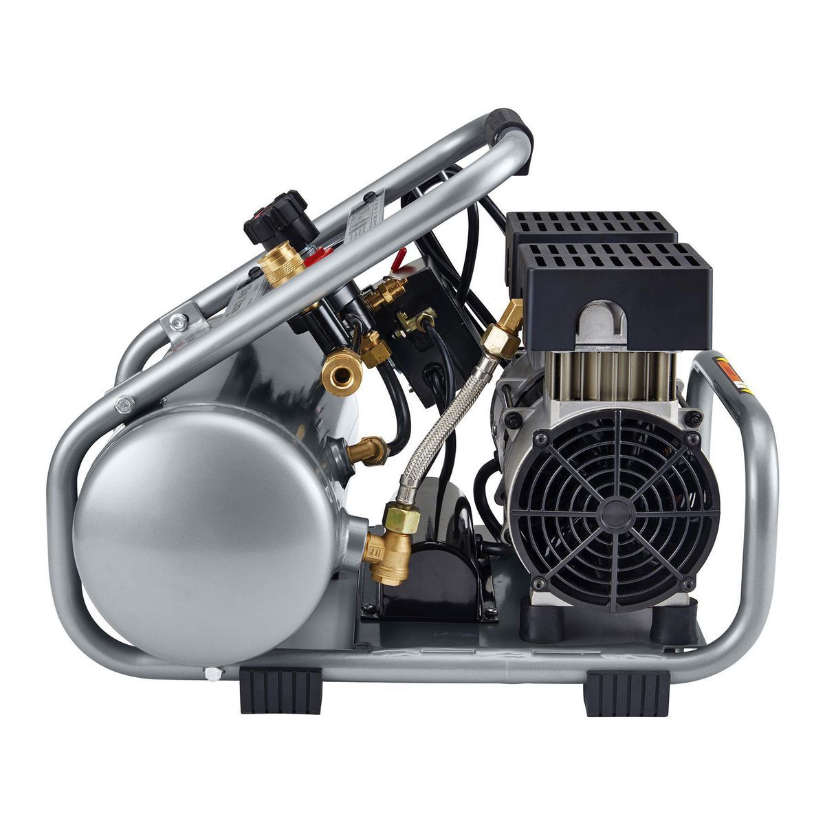 FORTRESS 2 Gallon, 135 PSI Ultra Quiet Oil-Free Hand-Carry Jobsite Air Compressor3