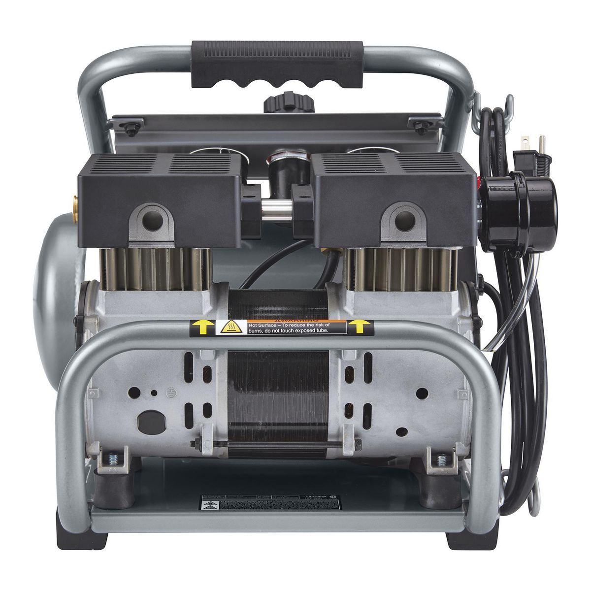 FORTRESS 2 Gallon, 135 PSI Ultra Quiet Oil-Free Hand-Carry Jobsite Air Compressor6