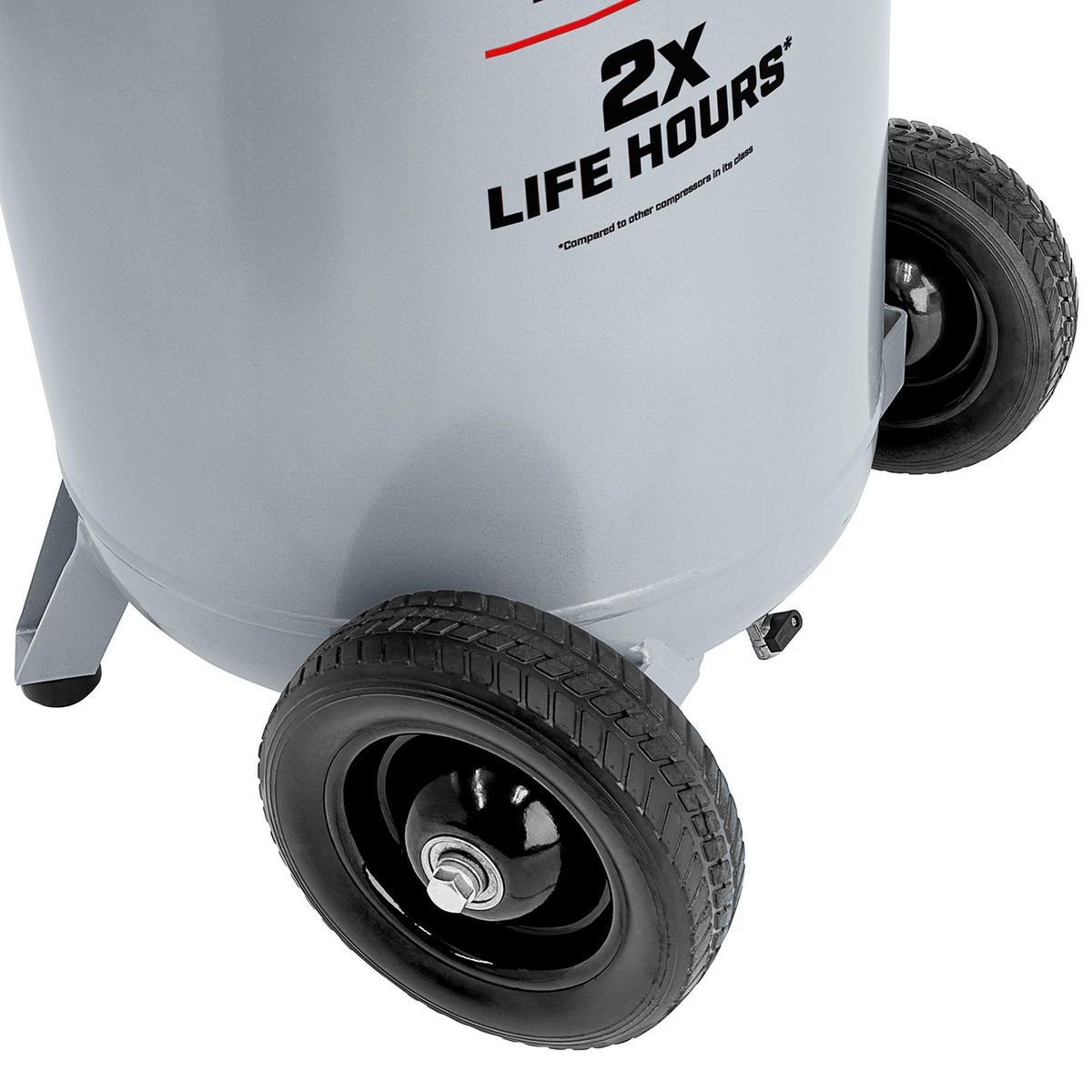 FORTRESS 26 Gallon, 175 PSI Ultra Quiet Oil-Free Vertical Shop Auto Air Compressor0