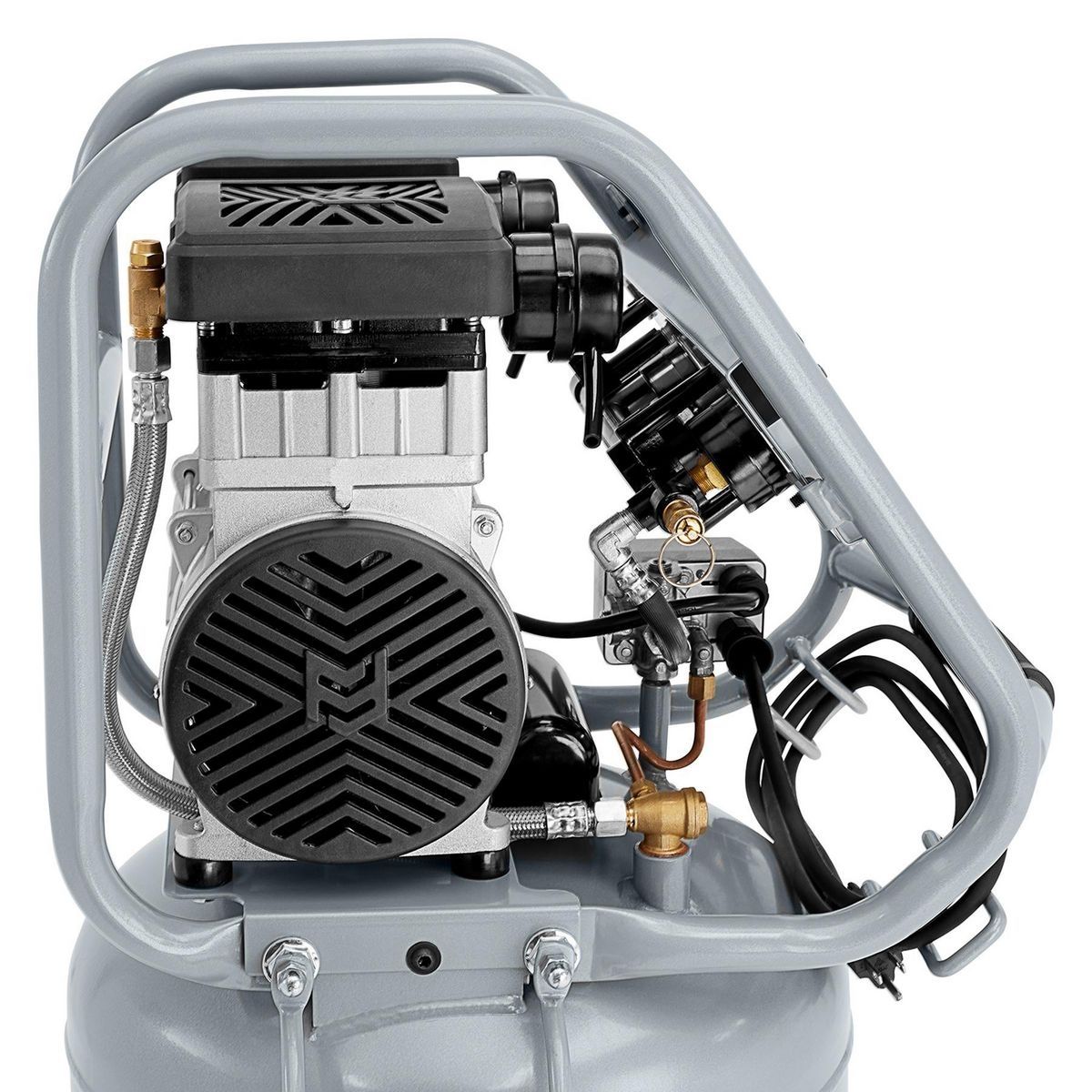 FORTRESS 26 Gallon, 175 PSI Ultra Quiet Oil-Free Vertical Shop Auto Air Compressor5