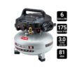 FORTRESS 6 Gallon, 175 PSI High Performance Oil-Free Pancake Jobsite Air Compressor
