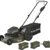 FULL BOAR M2150P2 80V Brushless 21 in. 3-in-1 Cordless Battery Walk Behind Push Lawn Mower, 2 Batteries (5.0Ah) +1 Charger Included