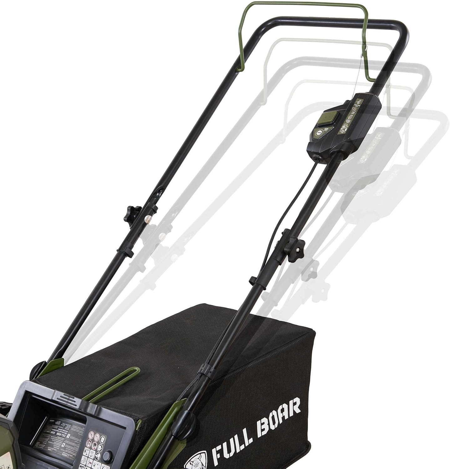 FULL BOAR M2150P2 80V Brushless 21 in. 3-in-1 Cordless Battery Walk Behind Push Lawn Mower, 2 Batteries (5.0Ah) +1 Charger Included11