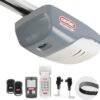 Genie SilentMax 1000 Garage Door Opener - Ultra-Quiet Belt Drive - Includes two 3-Button Pre-Programmed Remotes, Wall Console, Wireless Keypad, Safe T-Beams - Model 3042-TKH, 140V DC Motor