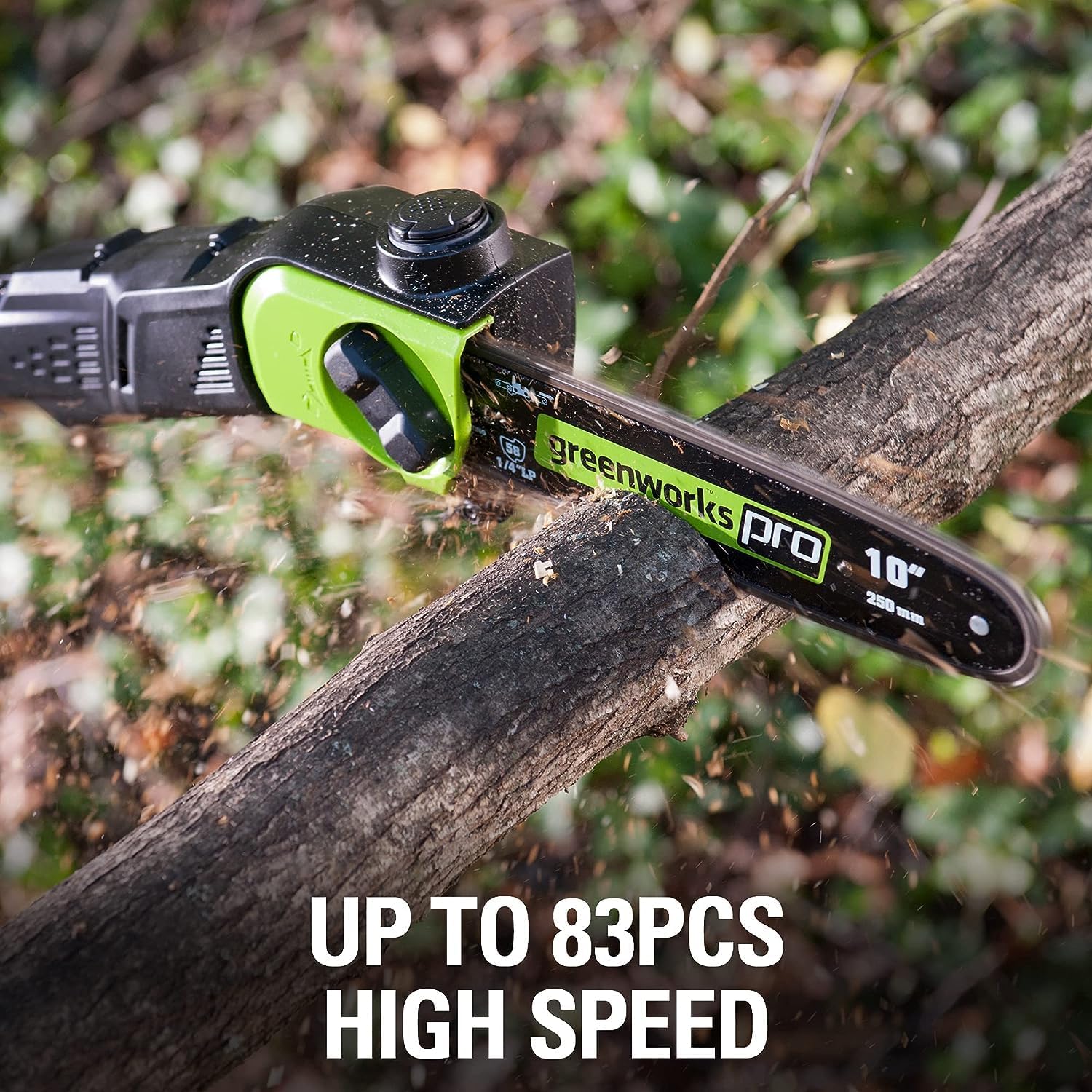 Greenworks 80V 10 Cordless Polesaw (Great For Pruning and Trimming Branches 75+ Compatible Tools), 2.0Ah Battery and Charger Included17