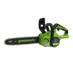 Greenworks CS24L00 24-volt 12-in Battery Chainsaw (Battery and Charger Not Included)