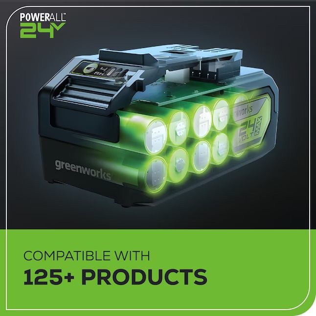 Greenworks CS24L410 24-volt 12-in Battery 4 Ah Chainsaw (Battery and Charger Included)011_11zon