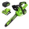 Greenworks CS24L410 24-volt 12-in Battery 4 Ah Chainsaw (Battery and Charger Included)