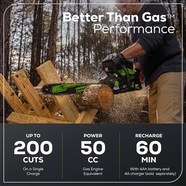 Greenworks CS80L03 Pro 80-volt Max 18-in Battery Chainsaw (Battery and Charger Not Included)3_11zon