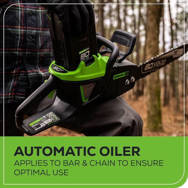 Greenworks CS80L03 Pro 80-volt Max 18-in Battery Chainsaw (Battery and Charger Not Included)8_11zon