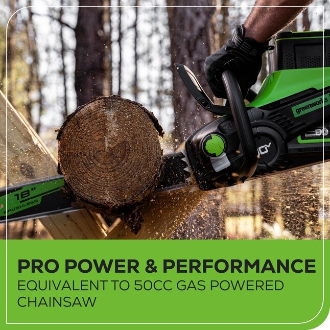 Greenworks CS80L03 Pro 80-volt Max 18-in Battery Chainsaw (Battery and Charger Not Included)9_11zon