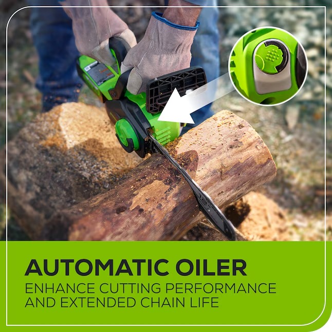 Greenworks CSA24B00 24-volt 10-in Battery Chainsaw (Battery and Charger Not Included)4_11zon