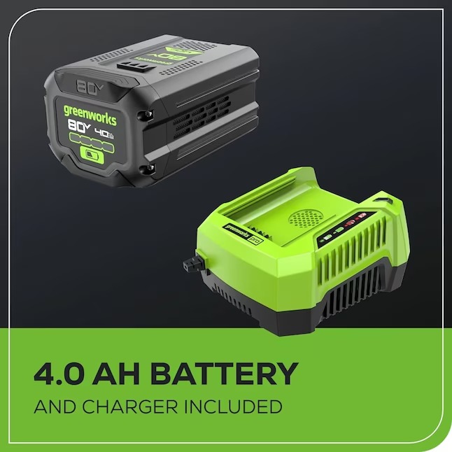 Greenworks GLM801602 80-volt Max 21-in Cordless Push Lawn Mower 4 Ah (1-Battery and Charger Included)5_11zon