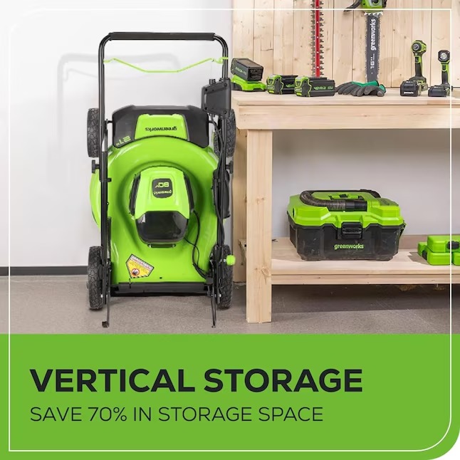 Greenworks GLM801602 80-volt Max 21-in Cordless Push Lawn Mower 4 Ah (1-Battery and Charger Included)7_11zon