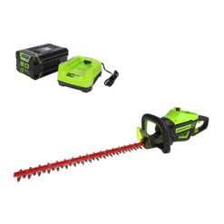 Greenworks HT80L212 80-volt Max 26-in Battery Hedge Trimmer 2 Ah (Battery and Charger Included)