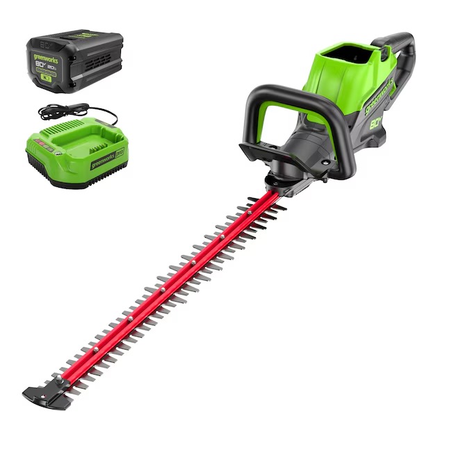 Greenworks HT80L213 80-volt 26-in Battery Hedge Trimmer 2 Ah (Battery and Charger Included)_11zon Greenworks HT80L213 80-volt 26-in Battery Hedge Trimmer 2 Ah (Battery and Charger Included)