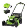 Greenworks MO80L413 80V 21-in SP Brushless Self-Propelled Lawn Mower 4Ah Battery and Charger
