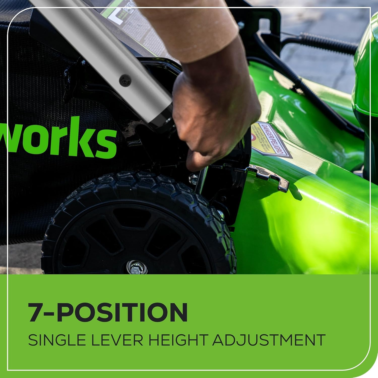 Greenworks MO80L415 80V 21 Brushless Cordless (Push) Lawn Mower (LED Headlight + Aluminum Handles), 4.0Ah Battery and Rapid Charger Included (75+ Compatible Tools)7