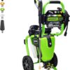 Greenworks Pro Brushless 3000 PSI (CSA Certified) 2.0 GPM Max / 1.1 GPM Electric Pressure Washer (Rugged Steel Frame, 25 FT Hose, 35 FT GFCI Power Cord)