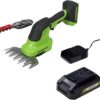 Greenworks SH24B1510 24V Cordless Shear Shrubber, 1.5Ah USB Battery and Charger Included