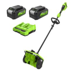 Greenworks SS48L4201 48-volt 12-Inches Single-stage Push Battery Powered snow shovel 4 Ah (Battery Included) (Charger Included)