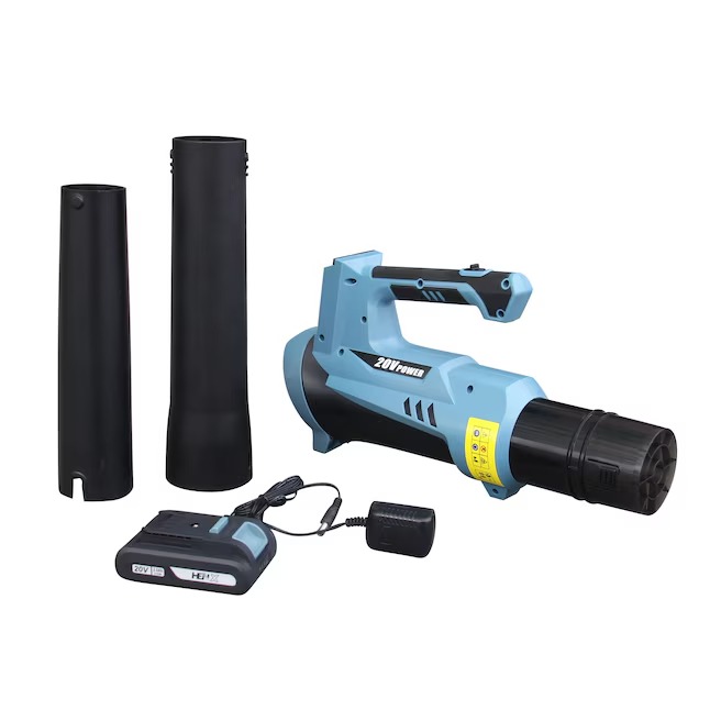 HENX H20CF02 20-volt 193-CFM 83-MPH Battery Handheld Leaf Blower (Battery and Charger Included)`_11zon