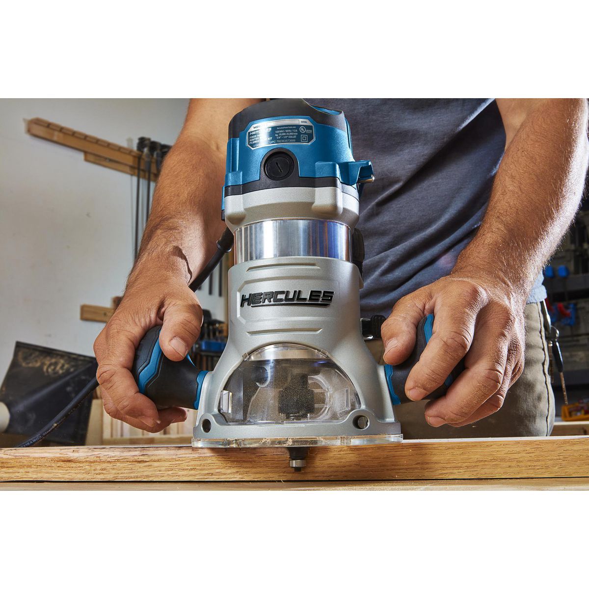 HERCULES 12 Amp Variable Speed Fixed Base Router with Plunge Base Kit190