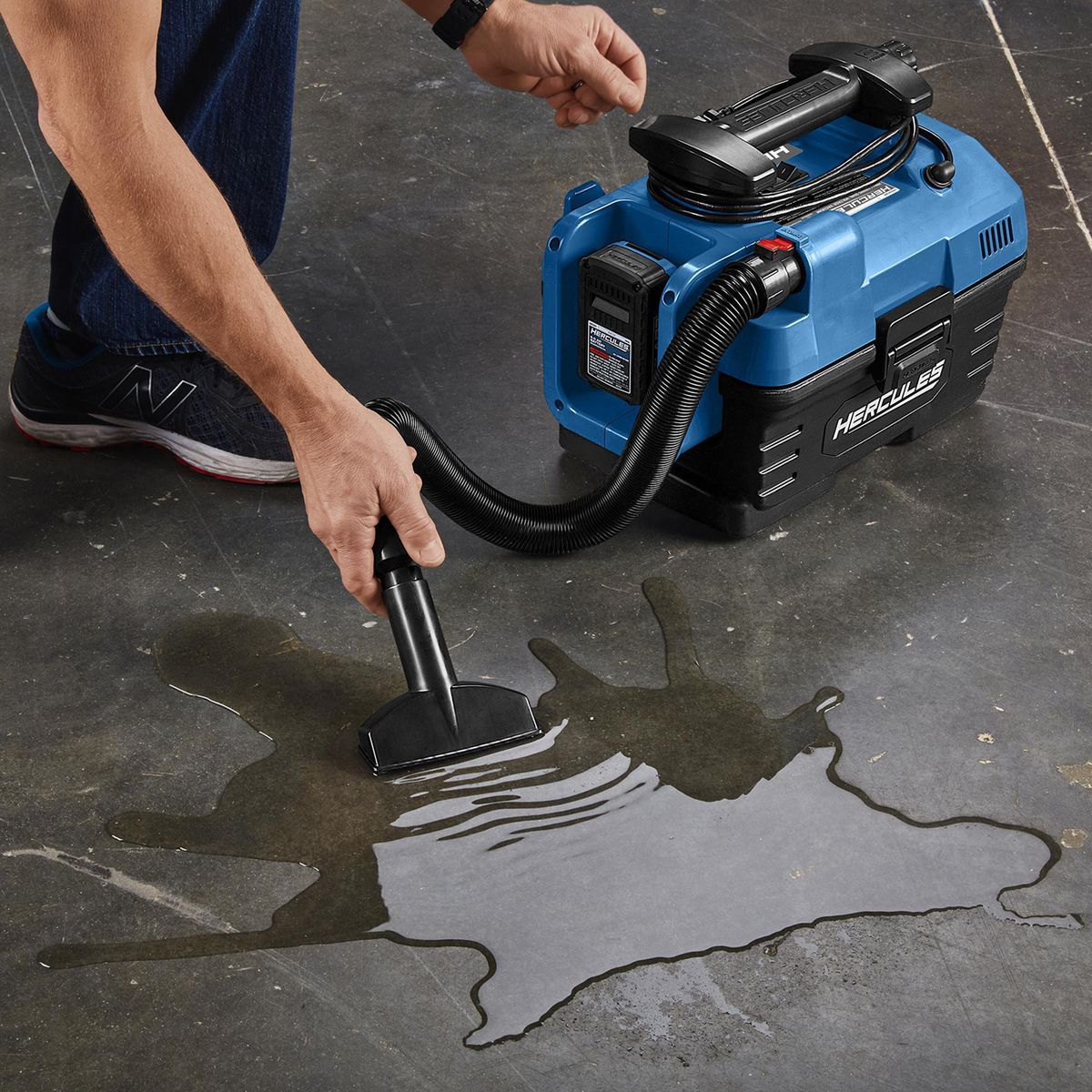 HERCULES 20V 120V Dual Power 2 Gallon Wet Dry Portable Vacuum - Tool Only13
