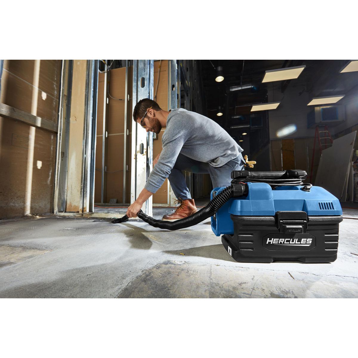 HERCULES 20V 120V Dual Power 2 Gallon Wet Dry Portable Vacuum - Tool Only25