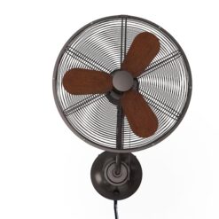 Harbor Breeze JP18BZ3 Marina Cove 18-in Oscillation Indoor or Outdoor Bronze Wall Mounted Fan