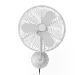 Harbor Breeze JP18MWW3 Marina Cove 18-in Oscillation Indoor or Outdoor White Wall Mounted Fan