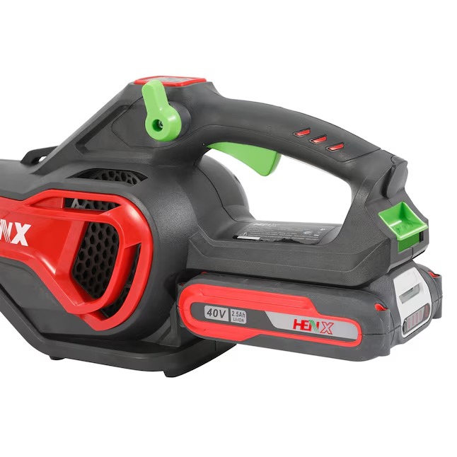 Henx A40CF900HEB01 40-volt 530-CFM 107-MPH Battery Handheld Leaf Blower 2.5 Ah (Battery and Charger Included)11