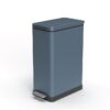Home Zone Living VA42330A 12-Gallon Blue Steel Indoor Kitchen Step Trash Can
