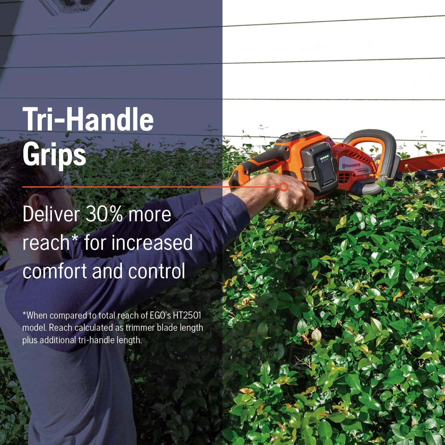 Husqvarna 970592602 320iHD60 42V Hedge Master Brushless Lithium-Ion 24 in. Cordless Hedge Trimmer Kit1