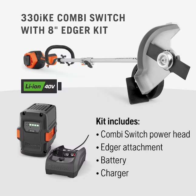 Husqvarna 970701202 330iKE 40-volt 8-Inches Handheld Battery Lawn Edger (Battery Included)8_11zon
