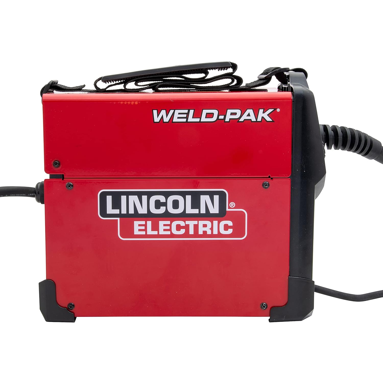 Lincoln Electric 90i FC Flux Core Wire Feed Weld-PAK Welder, 120V Welding Machine, Portable w Shoulder Strap, Protective Metal Case, Best for Small Jobs, K5255-10