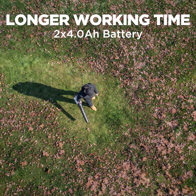 Litheli 40-volt 572-CFM 112-MPH Battery Handheld Leaf Blower 4 Ah (Battery and Charger Included) U20BR02-0A2204_11zon