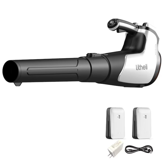 Litheli 40-volt 572-CFM 112-MPH Battery Handheld Leaf Blower 4 Ah (Battery and Charger Included) U20BR02-0A220_11zon Litheli 40-volt 572-CFM 112-MPH Battery Handheld Leaf Blower 4 Ah (Battery and Charger Included) | U20BR02-0A220