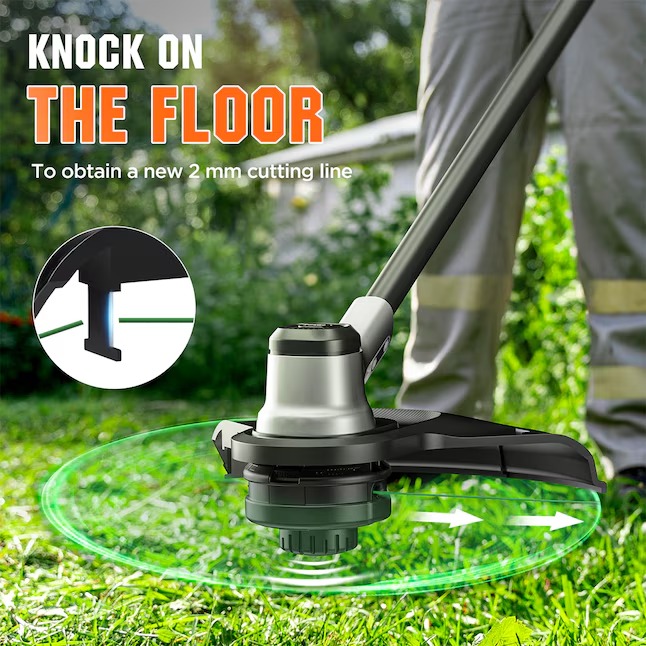 Litheli U20GT01-0A220 40-volt 13.8-in Telescopic Shaft Attachment Capable Battery String Trimmer 2.5 Ah (Battery and Charger Included)11_11zon