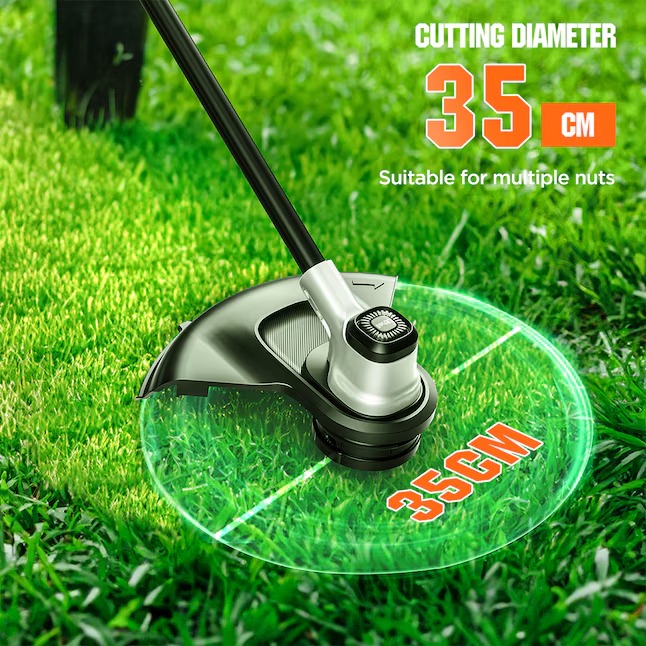 Litheli U20GT01-0A220 40-volt 13.8-in Telescopic Shaft Attachment Capable Battery String Trimmer 2.5 Ah (Battery and Charger Included)3_11zon
