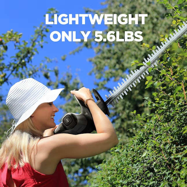 Litheli U20HT03-0A110 20-volt 20-in Battery Hedge Trimmer 2 Ah (Battery and Charger Included)5_11zon