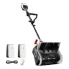Litheli U20SS01-0A220 Snow Shovel 40-volt 12-Inches Single-stage Push Battery Powered snow shovel 4 Ah (Battery Included) (Charger Included)