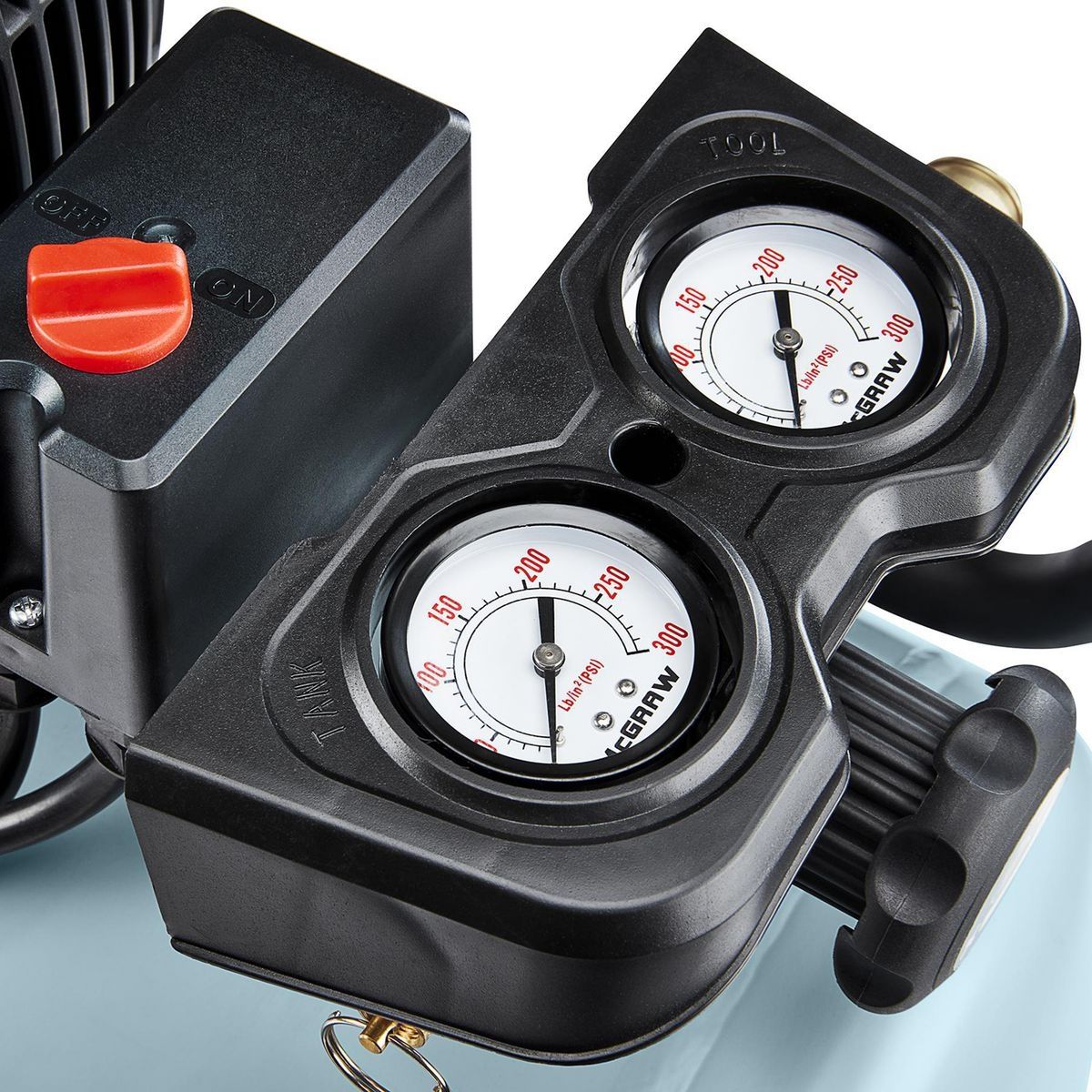 MCGRAW 10 Gallon, 135 PSI Oil-Lube Horizontal Shop Auto Air Compressor2
